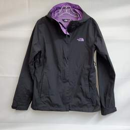 The North Face Sz M Rain Jacket Full Zip Hooded Waterproof Nylon