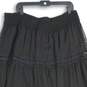 NWT Chelsea & Theodore Womens Black Lace Elastic Waist A-Line Skirt Size 2X image number 4