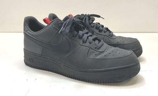 Nike Air Force 1 Low Anthracite Black Sneakers BQ4326-001 Size 12 image number 1