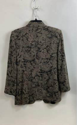 Linda Allard Ellen Tracy Womens Gray Long Sleeve Blazer & Skirt 2-Pcs Set Sz 12 alternative image