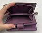 Coach Platinum Leather Carry All Tote Bag W/Small Purple Coach Bi-Fold Wallet image number 12