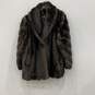 Olympia Womens Brown Faux Fur Long Sleeve Shawl Collar Coat Size 4X image number 1