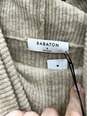 Babaton Womens Pullover Sweater Turtleneck Long Sleeve Beige Size Small image number 5