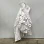 Oleg Cassini Womens White Embellished Strapless Wedding Fit & Flare Dress Sz 20W image number 1