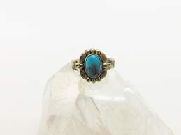 Bell Trading Post 925 Southwestern Turquoise Cabochon Ring alternative image