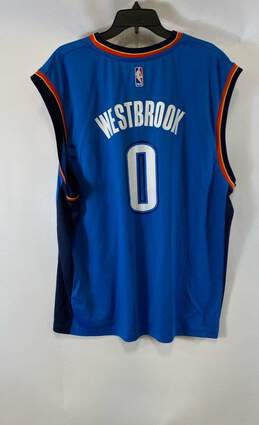 Adidas Mens Blue Oklahoma City Thunder Russell Westbrook #0 NBA Jersey Size XL alternative image