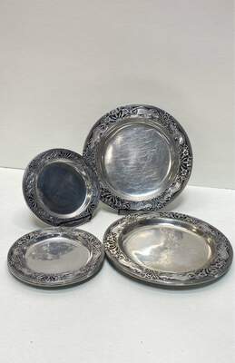 Wilton Armetale Plates Set of 6 George Briard Designed Vintage Wilton Pewter