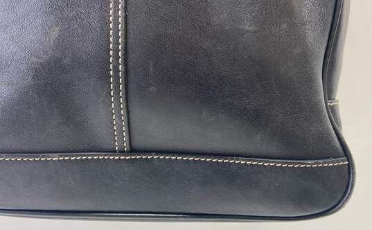 COACH 7776 Hampton Black Leather Shoulder Tote Bag image number 7