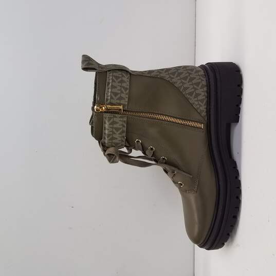 Buy the Michael Kors Stark Logo and Leather Combat Boot Size 9M |  GoodwillFinds