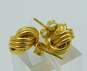 14K Yellow Gold Love Knot Stud Earrings 1.5g image number 1