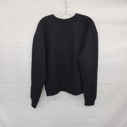 Antigua Kraken Black Cotton Blend Crewneck Sweatshirt WM Size M NWT image number 2