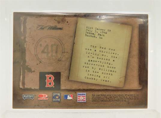 2005 Ted Williams Donruss Biography Career Home Run #41 Boston Red Sox image number 2