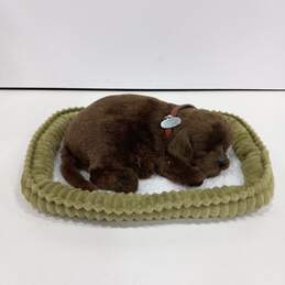 Perfect Pettzzz Sleeping Chocolate Labrador Toy With Bed