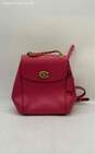 Coach Womens Pink Leather Mini Backpack image number 2