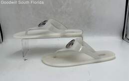 Michael Kors Womens White Plastic Sandals Size 7M