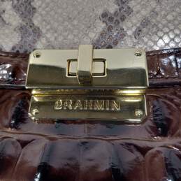 Brahmin Brown Faux Snakeskin and Alligator Handbag/Purse alternative image