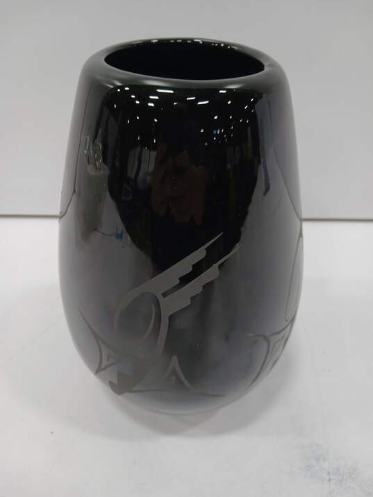 Black on Black Pottery Vase by Navajo/Dine' Artist T. Boy image number 1