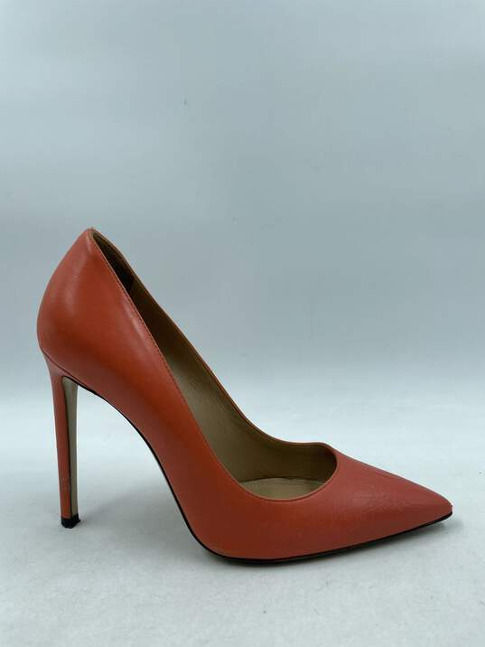 Authentic BALLY Orange Leather Pump W 7 image number 1