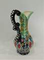 10" Colorful Turkish Pitcher Ceramic Ewer Water & Wine Handmade & Painted image number 2