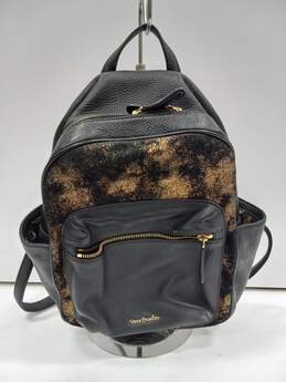Vera Bradley Black Leather Backpack Purse