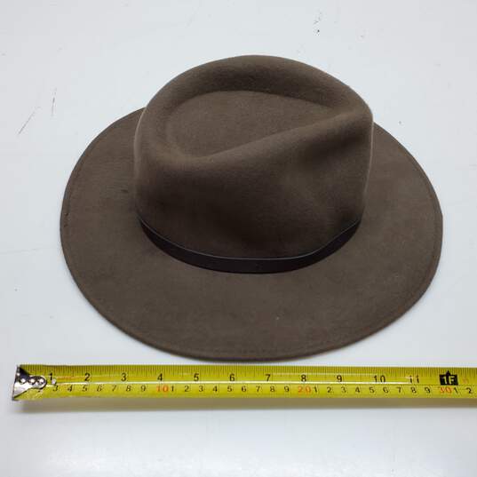 Saint Martin Quality Headwear Brown Wool Fedora Hat Size Medium image number 4