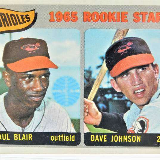 1965 Paul Blair/Davey Johnson Topps Rookie #473 Baltimore Orioles image number 2