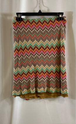 Missoni Women Multicolor Stripe Skirt- Sz 40 alternative image