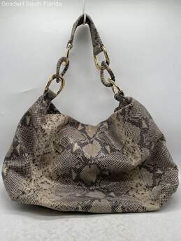 Michael Kors Womens Snakeskin Print Tote Bag