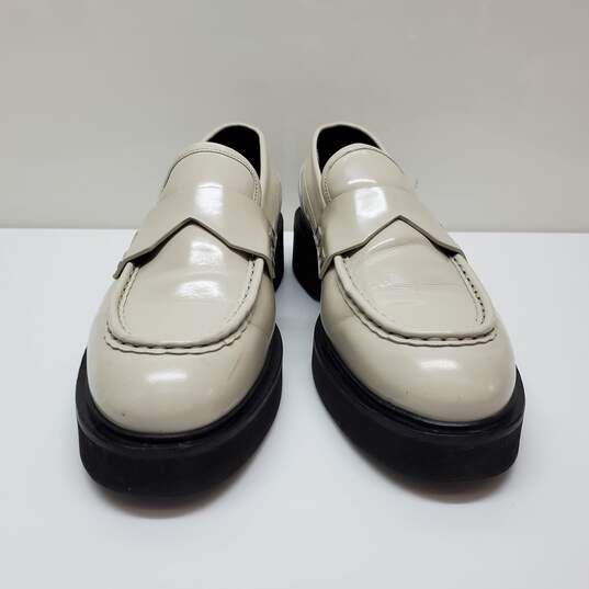 Aquatalia Leather Color Ivory Loafers Sz 10M image number 2