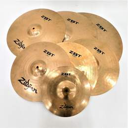 Zildjian Brand ZBT Model Cymbal Set (6); Ride, Crash, Hi-Hats, Splash, Etc.