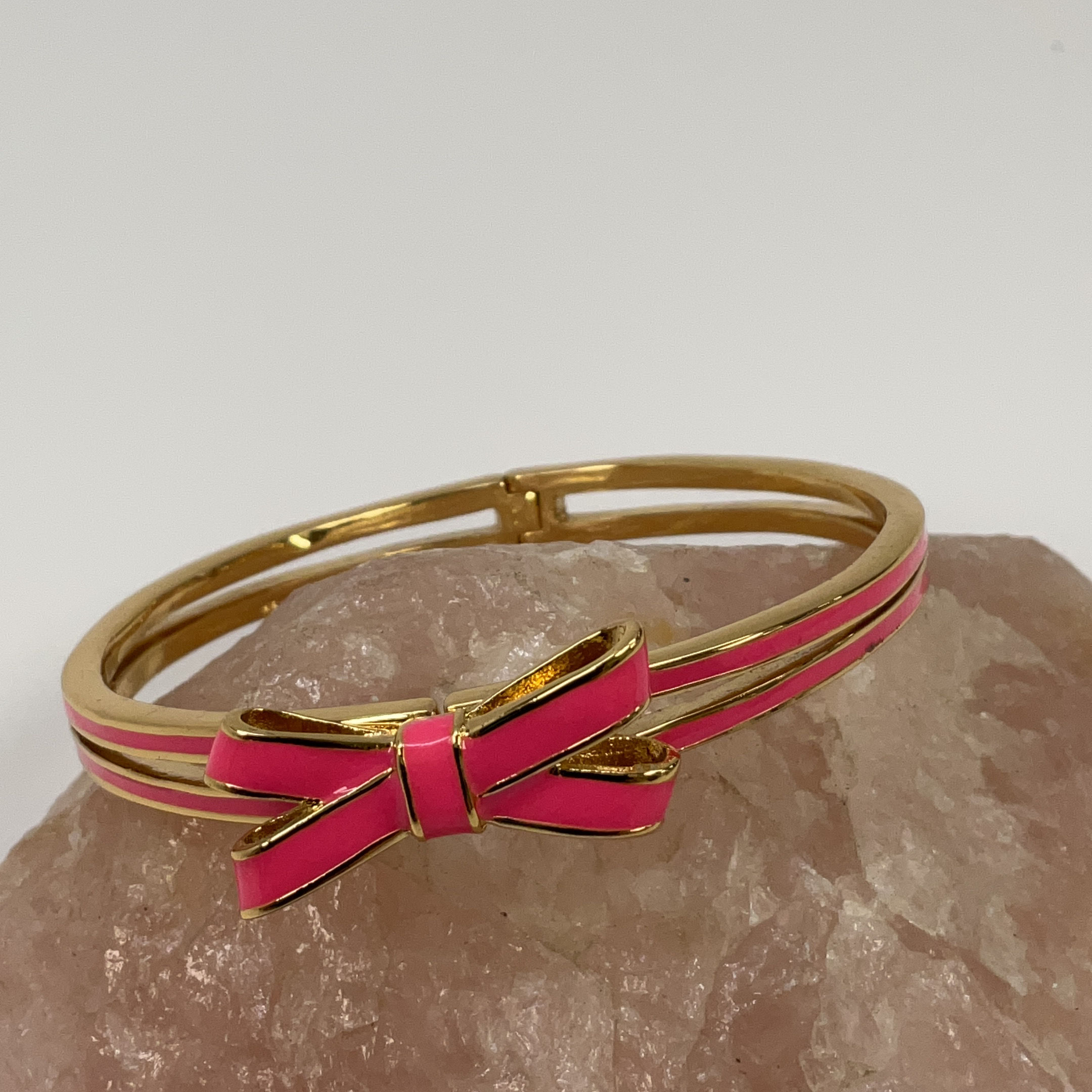 Kate Spade Pink Enamel Adventure Bracelet – Estate Beads & Jewelry