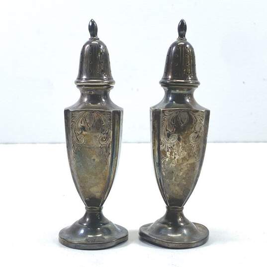 Fisher Sterling Vintage Salt and Pepper Tableware Shakers 2pc Set Not Waited image number 4