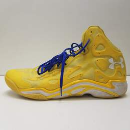 Under Armour Micro G Spawn Anatomix 2 Yellow Athletic Shoes Men's Size 16 alternative image