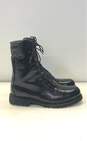 All American Boot Black Leather Combat Lace Up Boots Men's Size 9.5 E image number 1