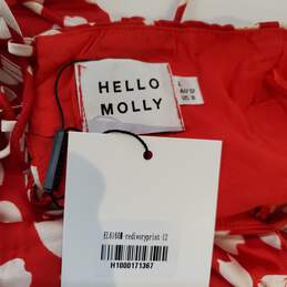 Hello Molly Red/White Sleeveless Dress NWT Size 8 alternative image