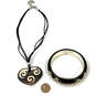Designer Brighton Heart Shape Pendant Necklace And Bangle Bracelet With Bag image number 2