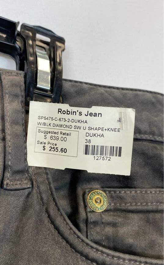 Robins Jean Men Gray Motard Jeans - Size 38 image number 3