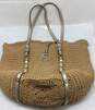 Michael Kors Womens Brown Bag Charm Double Handle Tote Purse image number 1