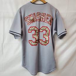 Majestic MLB Cleveland Indians Nick Swisher 33 Baseball Jersey Men's L alternative image
