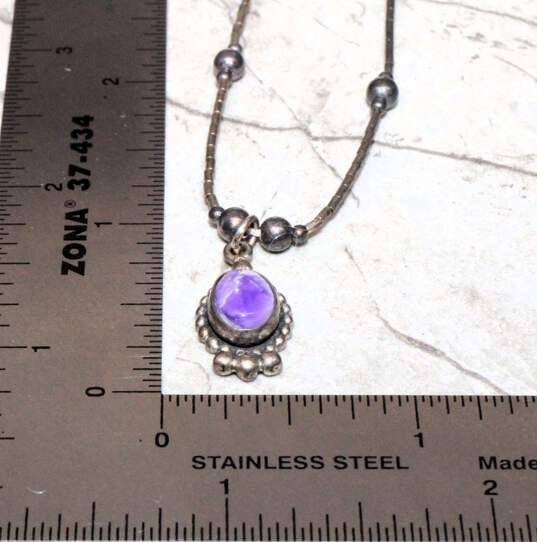 5 Star Sterling Silver Pendant Necklace image number 6