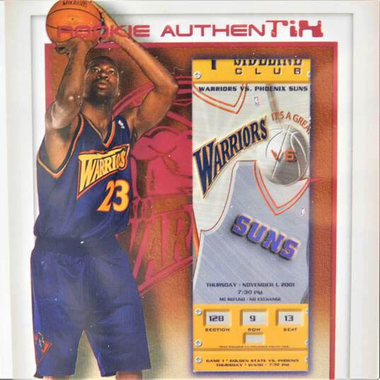 2001-02 Jason Richardson Fleer Authentix Rookie /1250 Golden St Warriors image number 2
