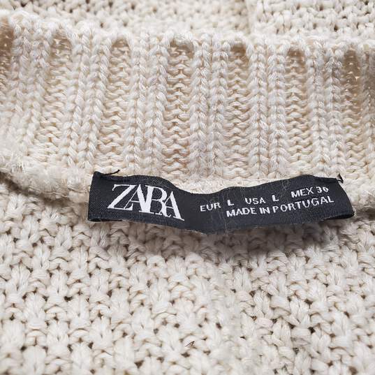 Zara Women's Multicolor Striped Skirt Knit Top Sleeveless Dress Size L image number 3