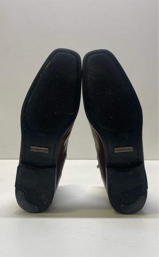 Kenneth Cole Men's Cognac Leather Aaron Zip Boot Sz. 11.5 image number 6