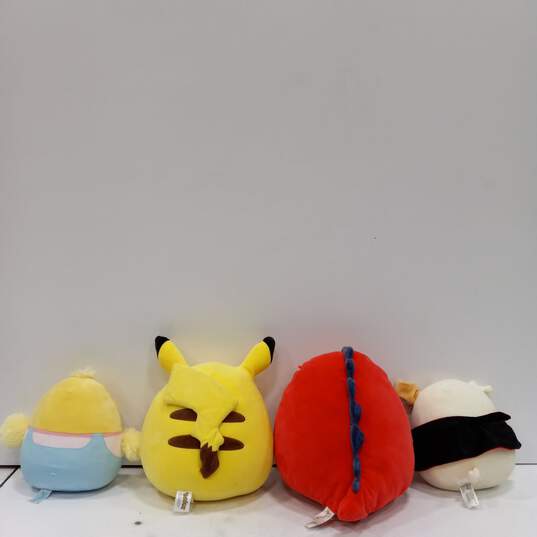 Bundle of 4 Assorted Squishmallows & Pokemon Plushies image number 2