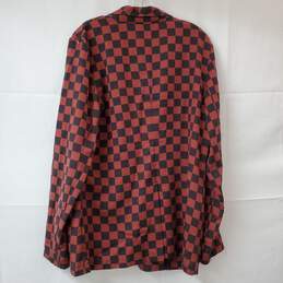 Maeve by Anthropologie Women's Checkered Print One Button Blazer Jacket Size 14 alternative image