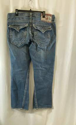 True Religion Womens Joey Super T Blue Medium Wash Denim Flared Jeans Size 38X33 alternative image