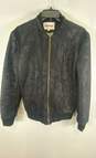 HYPER CRUSH Mens Black Cotton Long Sleeve Full Zip Bomber Jacket Size Medium image number 1