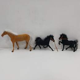 Assorted Felt Flocked Horse Figures Toys alternative image