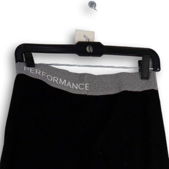 Buy the Womens Black Performance Elastic Waist Pull-On Athletic