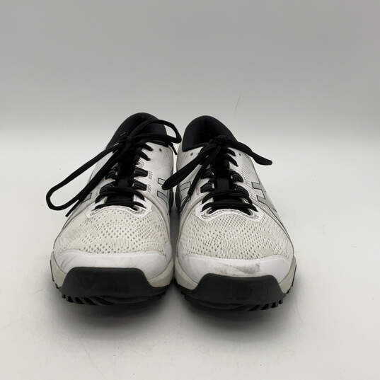 Mens Gel Course Glide 1111A085 Black White Lace-Up Sneaker Shoes Size 10 image number 1